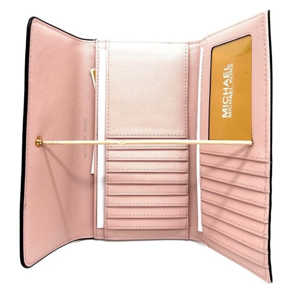 Michael Kors Large Trifold Wallet Powder Blush (NWT) - Picture 6 of 7